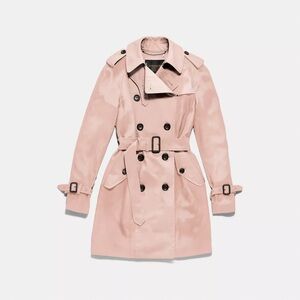 Coach Pink Trench Coat
